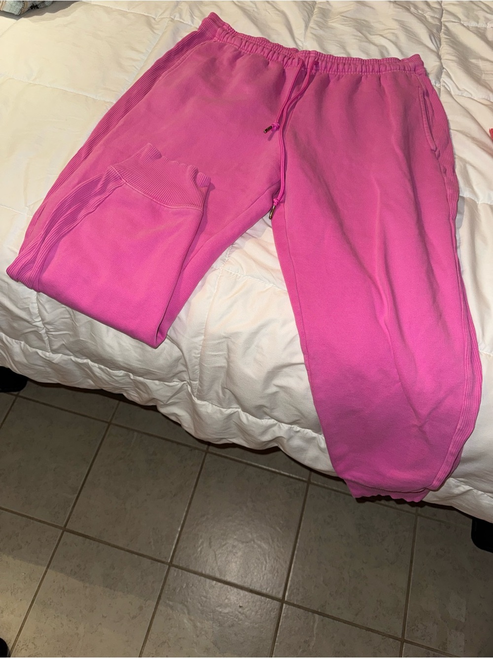 PINK Victoria's Secret Hot Pink Lounge Joggers